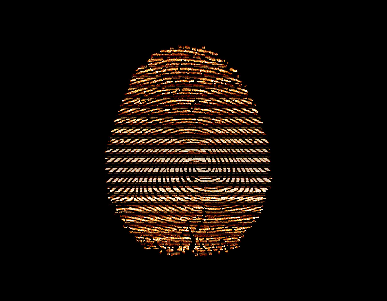 Luminous fingerprints, fingerprints